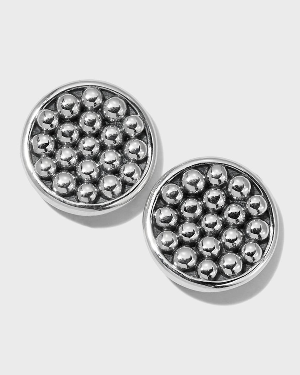 13mm Caviar Button Earrings
